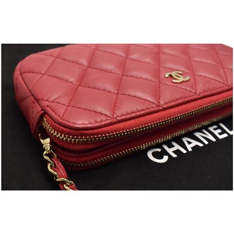 chanel wallet on chain double zip|chanel zip around organizer wallet.